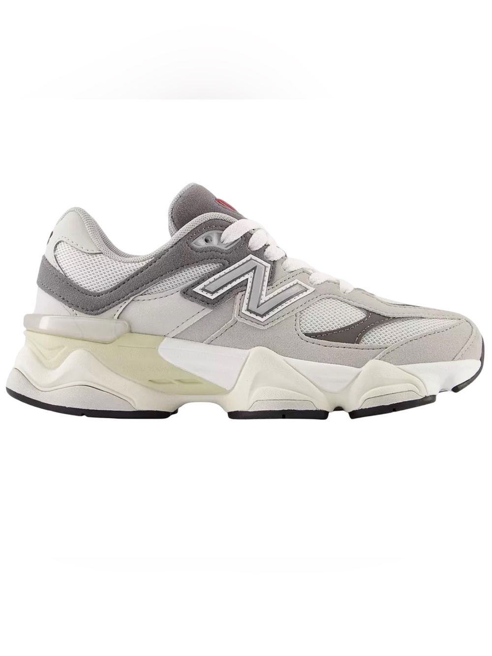 New Balance 9060 Women's Light Gray & White Chunky Sneaker 6.5y or 8 women